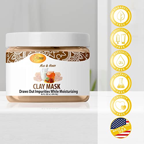 Spa Redi - Clay Mask - Pedicure And Body Deep Cleansing, Skin Pore Purifying, Detoxifying And Hydrating - Natural Bentonite Clay, Infused With, Amino Acids, Panthenol And Comfrey Extract #TOP7