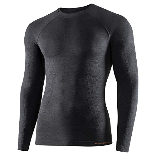 Sweat à capuche BRUBECK t-shirt de sport homme en maille respirante
