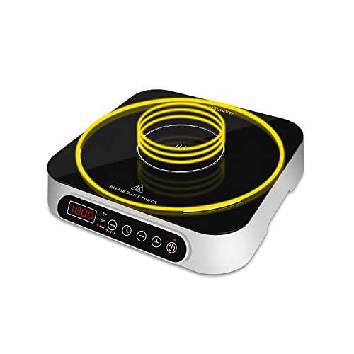 Cuisunyo 1800W Induction Cooktop Countertop 10 Power Levels Burners Portable Electric Stove With Digital Sensor And Timer Settings Induction Burner Suitable For Magnetic Cookware #TOP1