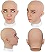 LCUPPON Silicone Female Head Mask for Cosplay Crossdressers Silicone Female Mask Realistic Face (Ivory)