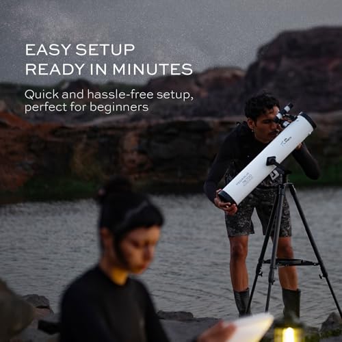 Image of Pie Matrix Pegasus 76700 Telescope with 235x Magnification & WiFi Digital Telescope Camera Eyepiece, 2.8-Inch Display, 1080P HD Video & Photo Capture