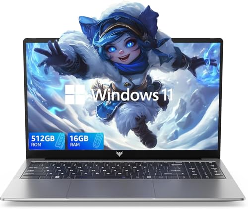 Image of KAIGERR 16GB RAM, 2026 Laptop Computer, Numeric Keypad, HDMI Type-C USB 3.2 Multitasking Laptop