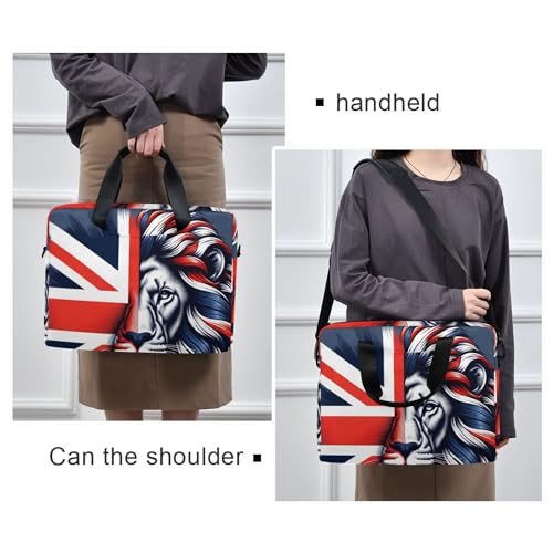 Funda Maletín para Portátil con Bandera Británica y León miniatura 2