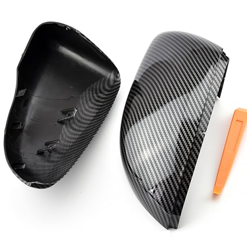 Capuchon de rétroviseur Golf 6 GTI fibre de carbone noir brillant