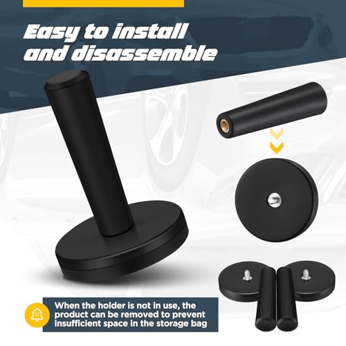 Image of 16 Pcs Vinyl Wrap Magnets Black, Car Wrap Holder Sign Tint Tool