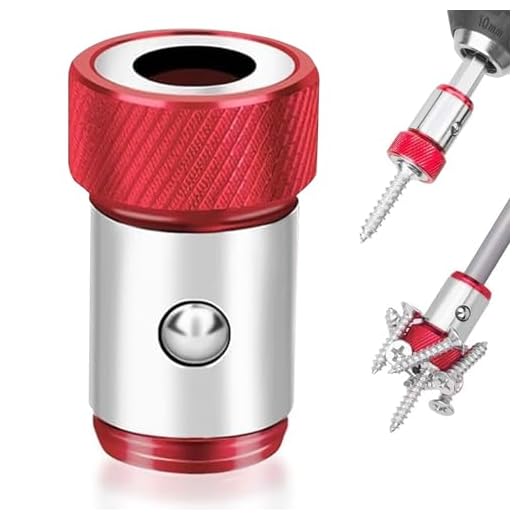 Magnetic Screw Holder & Magnetizer Ring, Upgraded 1/4 Inch Universal Magnetic Screw Ring for Hex Screwdriver & Power Bits, Stainless Steel Magnetic Screw Tool for Fastening & Repair