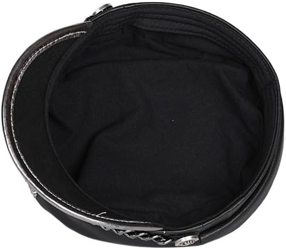 Men Women Autumn Winter Greek Fisherman Sailor Real Leather Cap Hat Beret Fashion Cowhide Peaked Caps Sport