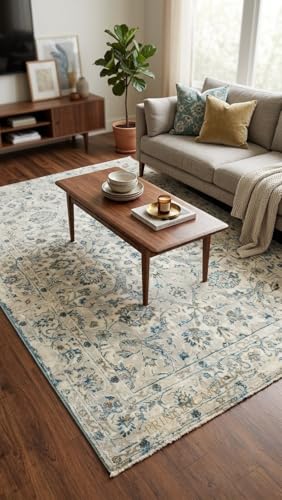 Image of 4x6 Feet (120x180 CM) Carpet for Living Room Hall & Bedroom - Amber Rust Modern Abstract Geometric Silk-Touch Luxury Hotel-Style Washable Anti-Skid Turkish Area Rug