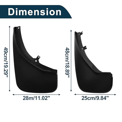 Image of Mud Flaps Splash Guards for Land Rover Range Rove Vogue 2005-2012 W /Mount Accessories Mud Guards Front and Rear 1 Set