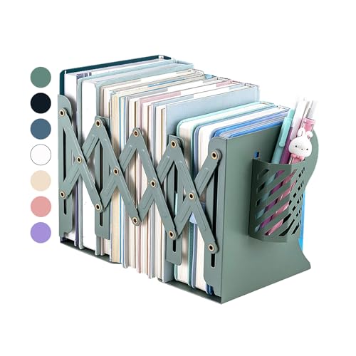 Kingsmile Book Ends, Adjustable Bookends for Shelves, Metal...