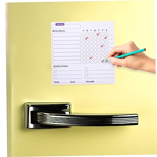 Tablero de mensajes magnético ideal para organizar menús familiares en la nevera 4