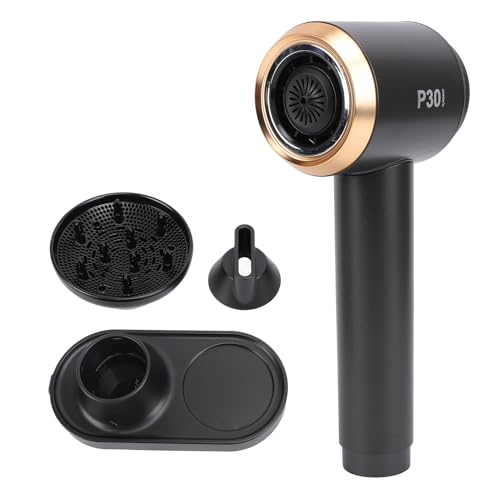 Secador de Pelo Inalámbrico, Soplador de Iones Negativos de Secado Rápido para Viajes y Hogar con Control de Temperatura, Dos Modos de Temperatura del Aire y Boquilla (Enchufe de