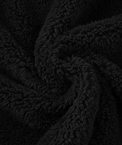 Image of GEEK LIGHTING Mens Fleece Lined Hoodies Zip Up Waffle Knit Thicken Hooded Sweatshirts Winter Jackets