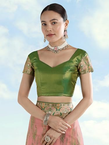 Monjolika Fashion pink pure silk saree – image 5