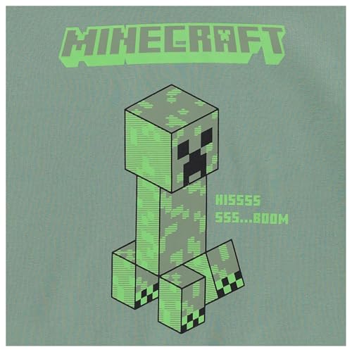 Ensemble sweat à capuche et pantalon Minecraft garçon noir et vert - 7