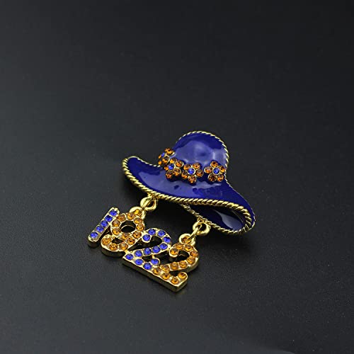 1922 Sorority Paraphernalia Gift For Women Girls Greek Sorority Bracelet Brooch Pin Sisterhood Graduation Jewelry Inspired Gift For Her (Hat 1922 Pin) #TOP4