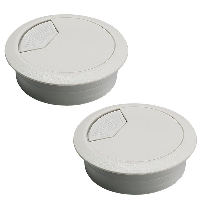 2 Pcs Desk Grommet 2" / 50 mm, Desk Cord Hole Cover, Cable Gromme...