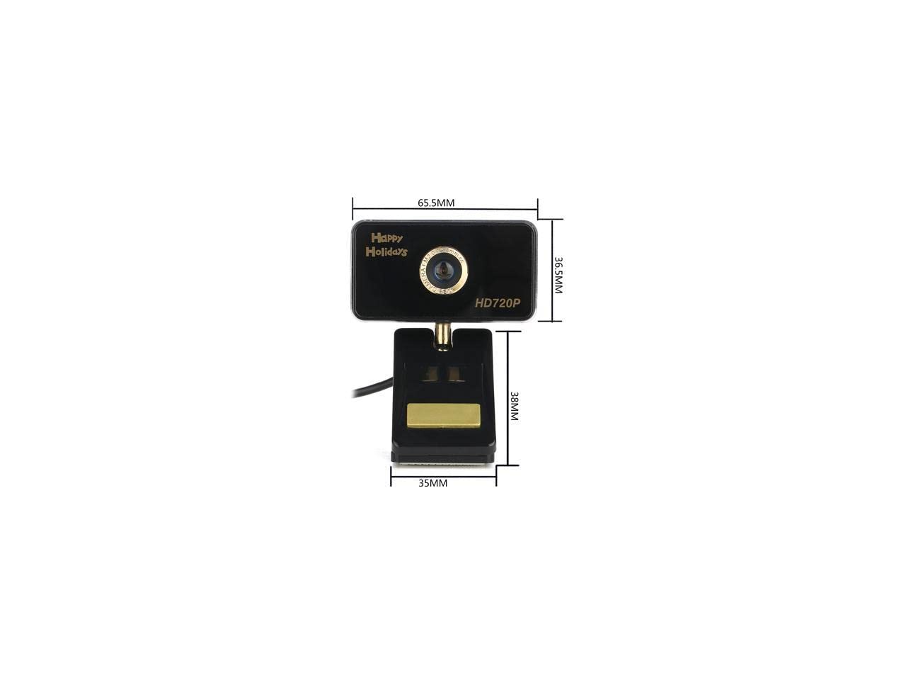 Annivia Full HD Webcam 720P - Pro Web Camera with Stereo Microphone - USB Computer Camera for PC Laptop Desktop Mac Video Calling, Conferencing Skype YouTube