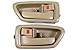 PT Auto Warehouse TO-2562E-DS - Inside Interior Inner Door Handle/Trim, Beige/Tan - Left/Right Pair