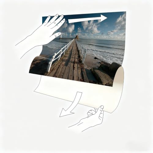Muelle de madera calcomanías de pared autoadhesivas vinilo decorativo 120x80 cm 6