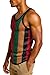 Rasta Mesh Tank Top Women & Men: Mens Crop Tops, Make it Part of Your Jamaica Outfit for Women, Reggae Clothing, Sheer & Fishnet Top Style, Rasta 1-XL