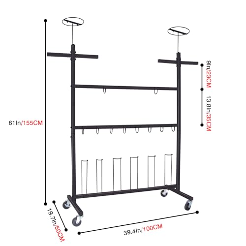 Hockey Gear Drying Rack Ice Hockey Stick Holder Field Hockey Equipment Dryer Large Hockey Display Storage Rack Sports Metal Tree Stand for Football Lacrosse -Patent Protected - Image 3