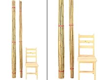 1 Stück Tonkin Bambusrohr 200cm Natur Durchmesser 1,4 bis 1,6cm - 2m Lange Bambusstange dünn – Ansicht 3