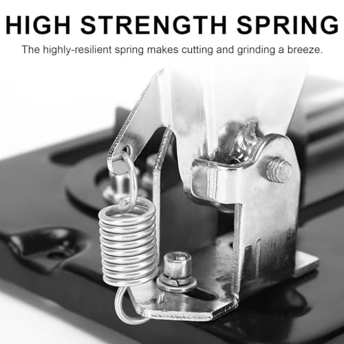 Operitacx Adjustable Angle Grinder Stand Base with Heavy Duty Cast Iron Frame Multi-Angle Holder for 4 1/2 Inch Grinding Machine Desktop Support with Protective Cover and Ergonomic Handle by Operitacx - Image 4