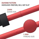 GarveeLife 7FT Olympic Barbell, Weight Bar For Weightlifting and Powerlifting, 45lb Olympic Bar with Needle Bearings & Brass Bushings, 1500LBS Strength Training Bar Fit 2" Standard Weights, Red Black - Image 4