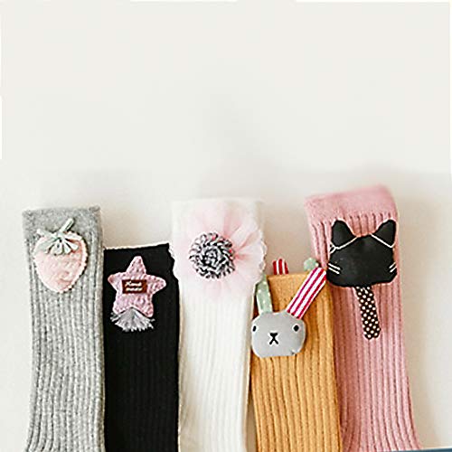 Litthing Set di 5 Paia di Calzini per Bambini in