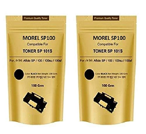 MOREL Toner Powder Pouch Compatible for Use in SP100 SP111 SP111SU SP200 SP210 SP212SNw SP300 SP300DN SP310DN SP325Sfnw SP3400 SP3410 SP3510 Aficio 3510DN Printers – 100 Grams Black Ink Toner Pack 2 (B08KXRD6ZC) Amazon Price History, Amazon Price Tracker