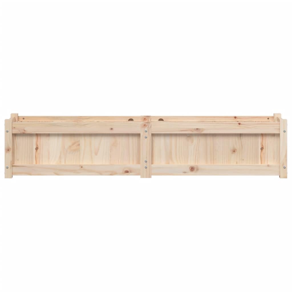 Sadzarka ogrodowa 150 x 31 x 31 cm z litego drewna sosnowego, donica balkonowa i patio o dużej pojemności do roślin i kwiatów