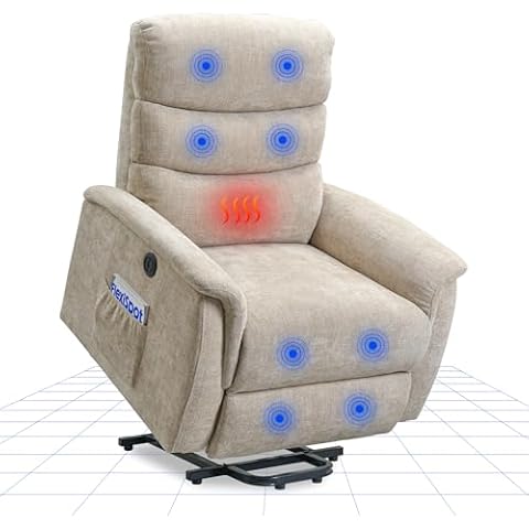 FLEXISPOT Recliner Chair with Massage and Heat Cover
