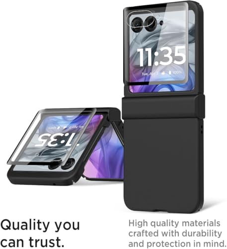 Coque de protection Motorola Razr 2024 fine rigide avec protège charnière - 2