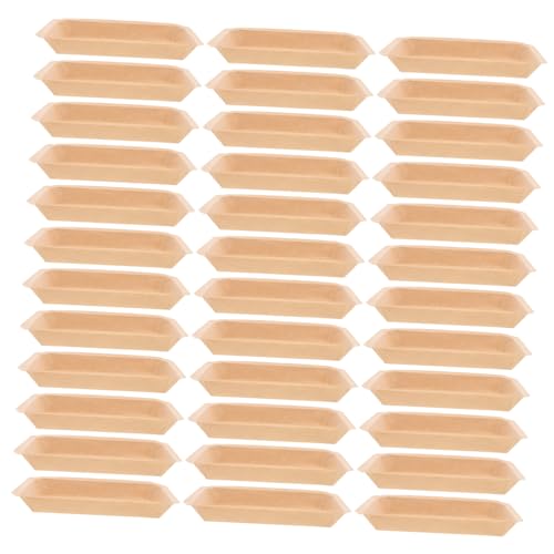 Alipis 50pcs Bbq Paper Plates Seafood Party Supplies Large Disposable Trays for Food Service