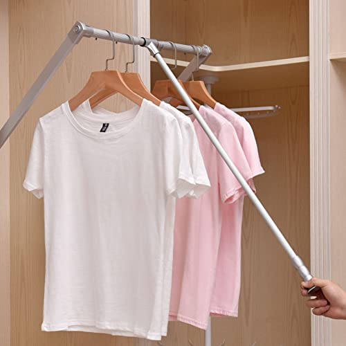 Barre de penderie rabattable pour aménagement dressing moderne - 2