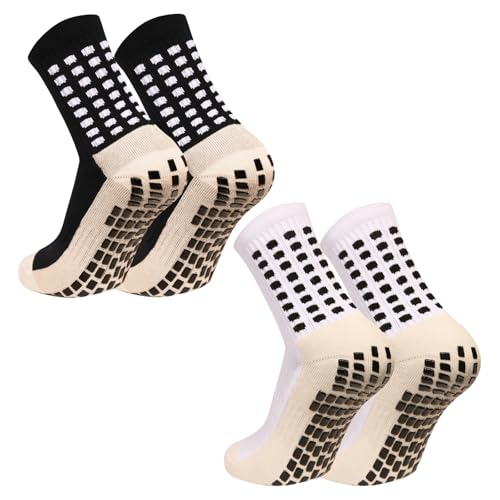 Pairs Grip Soccer Socks Non Slip Sports Football Basketball Grip Pads Socks for Men2/4/6
