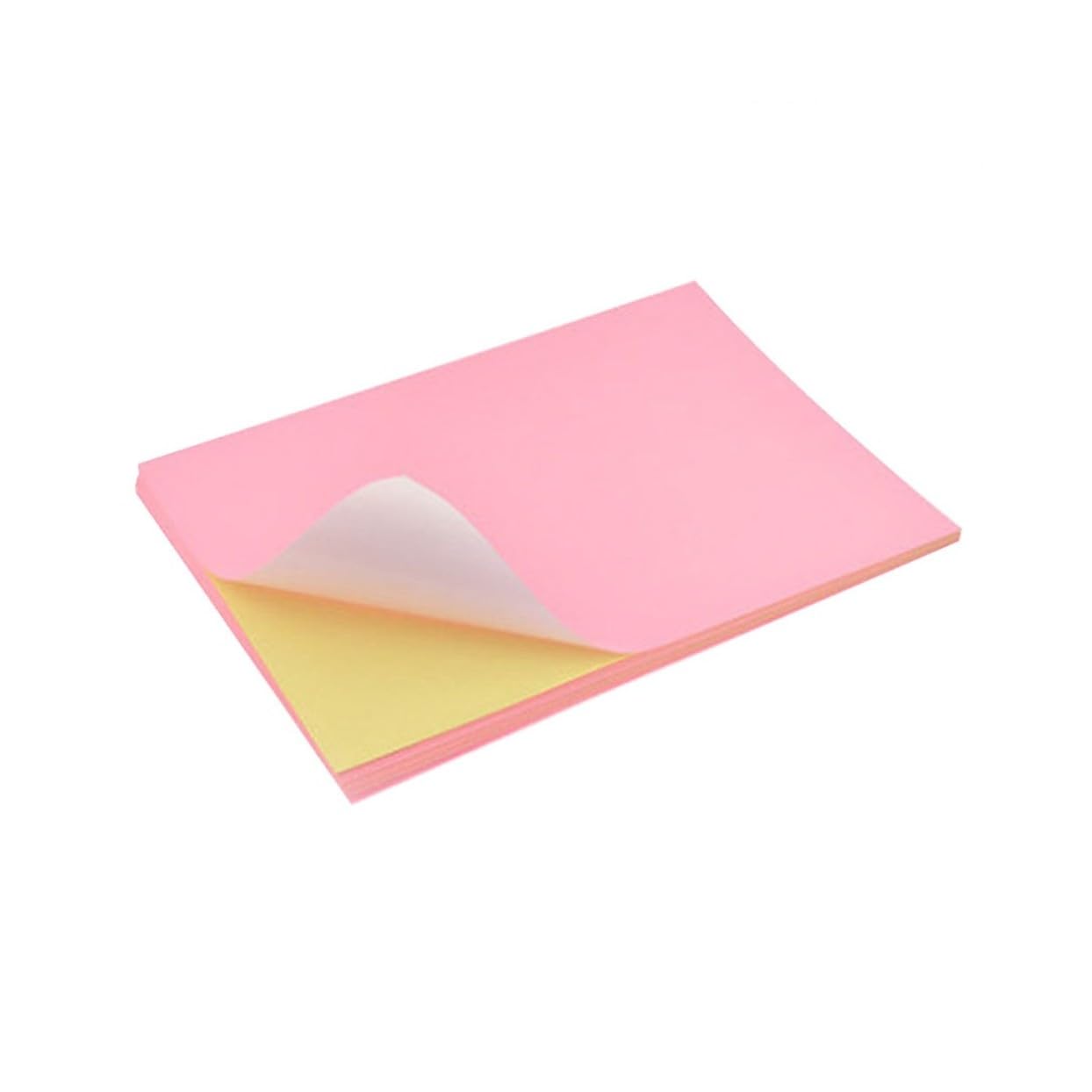100 Pezzi Carta Colorata Etichette Autoadesive Stampabili per Classificazione e Laser Facile Staccare e Applicare Adesivi per Organizzazione Ufficio e DIY