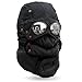 CAKEEYUM Ski Hat 4 in 1 Fleece Lined Thermal Hat with Winter Goggles & Removable Scarf & Mask Windproof Warm for Men Women Winter Hood, 3 in 1 Beanie, and Scarf, with Face Cover, Bike F