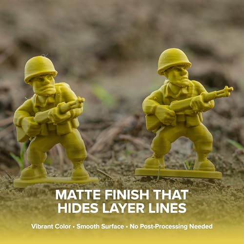 Image of Polymaker Panchroma Matte PLA Filament, Army Light Green 1.75mm 1kg 3D Printing Filament, Formerly Polyterra Matte, Fit Most FDM 3D Printers, 1kg Spool (2.2lbs)