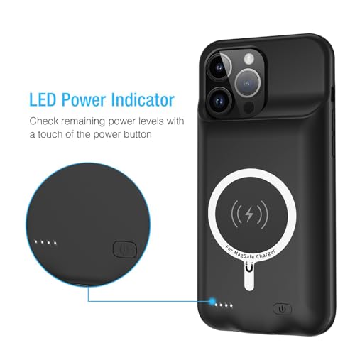 image for YINGYKJ Battery Case for iPhone 15 Pro Max, Enhanced 12000mAh Portable
