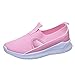 Pianshanzi Scarpe da ginnastica da donna, con cuscino ad aria, casual, scarpe da ginnastica, traspiranti, per il tempo libero, casual, scarpe da ginnastica leggere, comode, rosa., 37 EU