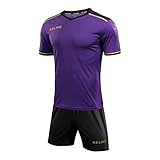 ケルメ (kelme) フットボールシャツ&パンツセット ジュニア パープル×ブラック サイズ120 3873001