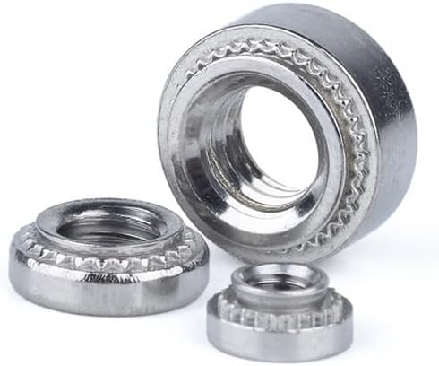 Generic 5pcs CLS-M8-0/1/2 S-M10-0/1/2 Rivet nut Riveting Round Platen nut Environmental 304 stainless steel - (Size: M10-2)