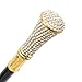 White Artificial Diamond Walking Cane Fashion Decorative Walking Stick Gentleman Elegant Cosplay Cane Crosier 92.5cm