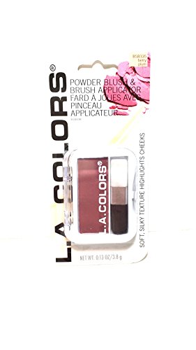 L.A Colors Professional Series BLUSH with Applicator, BSB335 Berry Plum, 0.13 Oz
