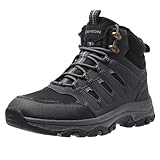 Littleplum Botas de Senderismo Hombre Mid Zapatillas Trekking Zapatos Senderismo Hombres Impermeable Calzado montaña(B Azul,42EU)