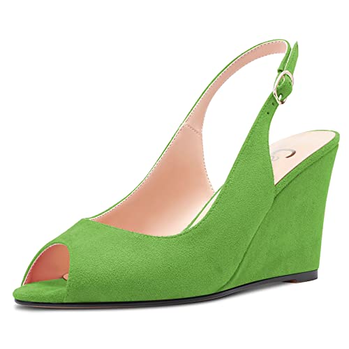 Chaussures slingback talon compensé au design classique et épuré