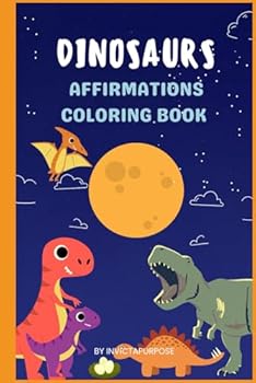Paperback Boys' Dinosaur Affirmations Coloring Book
