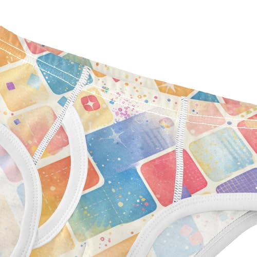 KLL Abstract Watercolor Hand Drawn Boys Toddler Cotton Underwear Briefs Cute Undies4